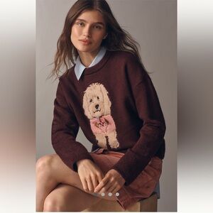 NWT Maeve Crew-Neck Dog Icon
Pullover Sweater